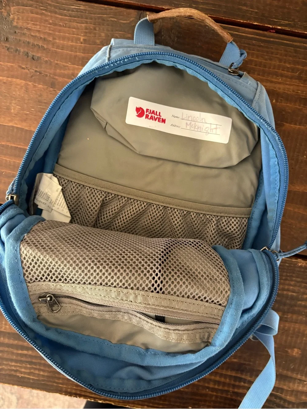 Fjallraven Light Blue Kids Backpack